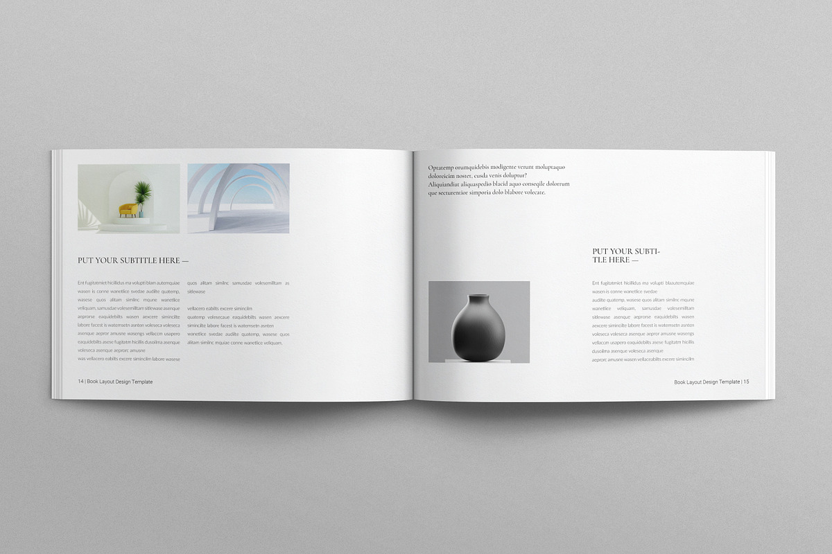 Book Layout Template Landscape, a Brochure Template by E-Type (Photo 6 of 7)