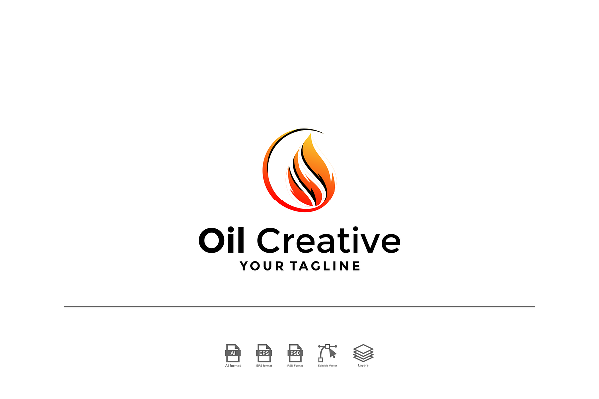 oil logo design, a Branding & Logo Template by Balakosa.std