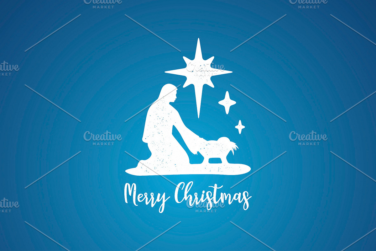 Merry Christmas cards set, a Decorative Illustration by IvanFet (Photo 12 of 14)