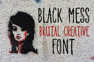 Black Mess - Brutal Creative Font