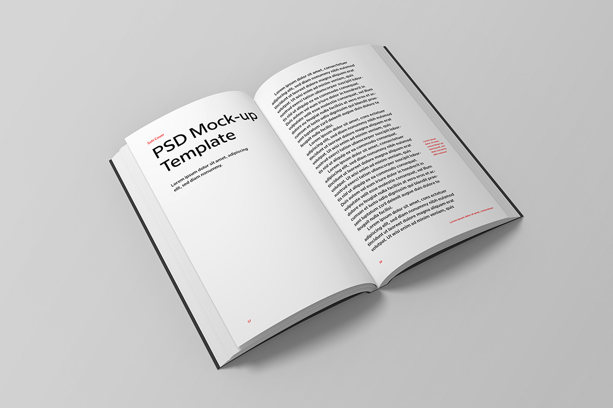 Soft Cover Book Mockup, a Print Template by Petr Stránský (Photo 3 of 13)