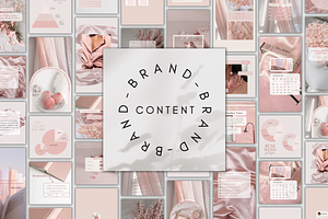 Pink Instagram Girl Canva Post Kit