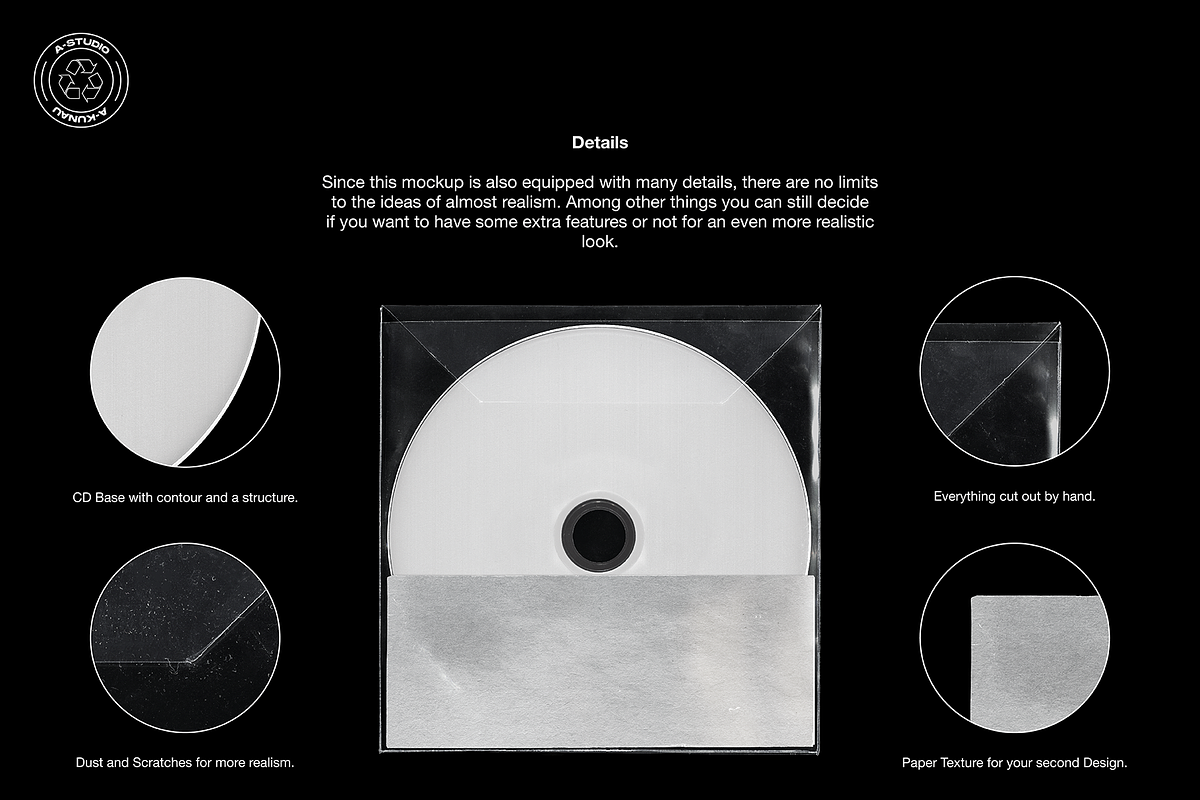 CD Mockup, a Product Mockup by A-Studio (Photo 4 of 5)