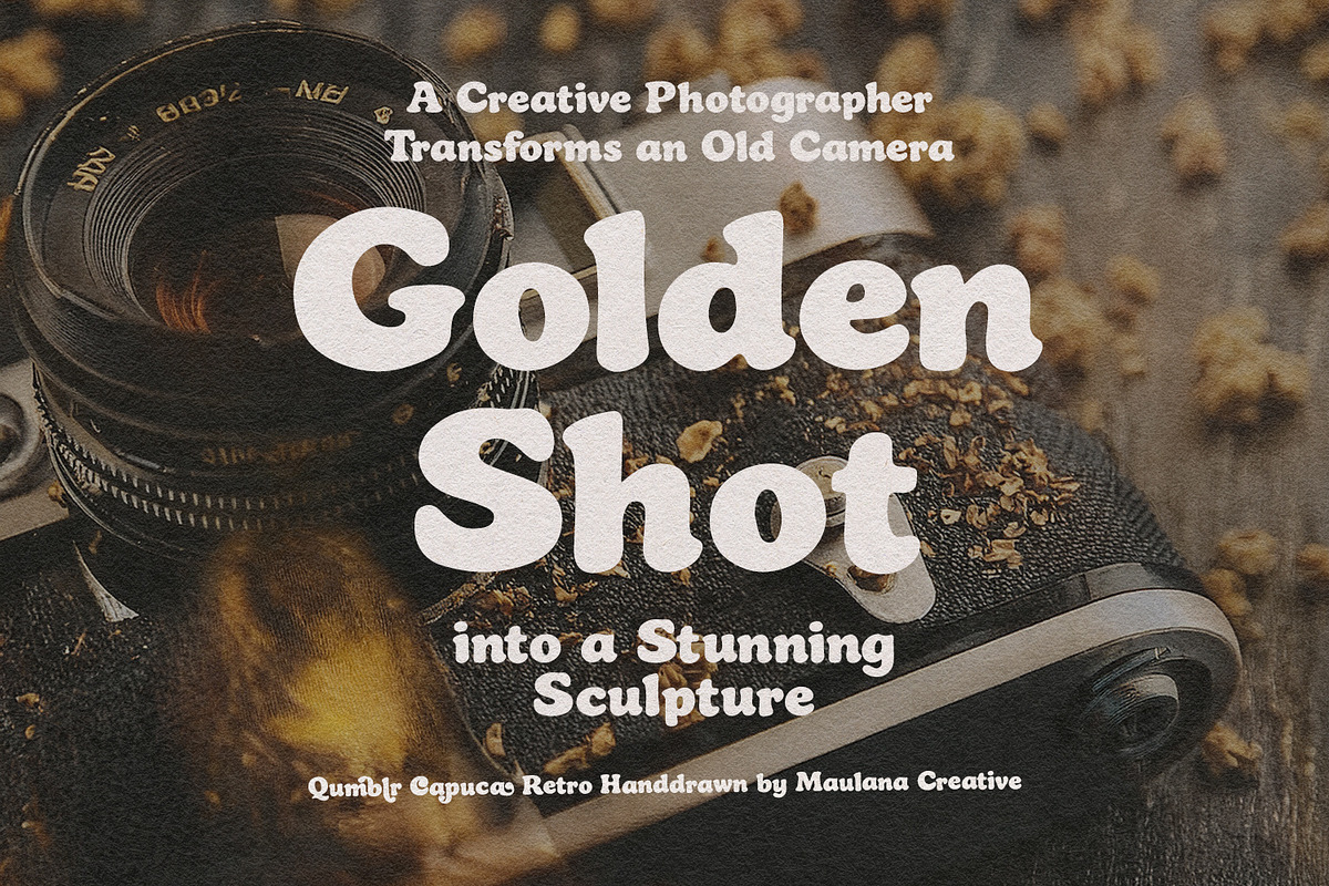 Qumblr Capuca Retro Handdrawn Serif, a Serif Font by Maulana Creative (Photo 7 of 7)