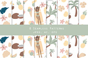 Summer time! Vector, patterns, Cards, an Illustration by SketchCliparts (Thumbnail 7 of 7)