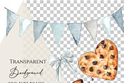 Chocolate chip, Milk And Cookies, a Food Illustration by Invite to Clipart (Thumbnail 5 of 5)