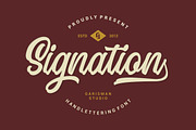 Signation - Handlettering Font, a Script Font by Garisman Std (Thumbnail 1 of 11)