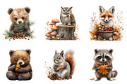 Fall Woodland Animal Clipart, an Illustration by SinaCreation (Thumbnail 3 of 5)