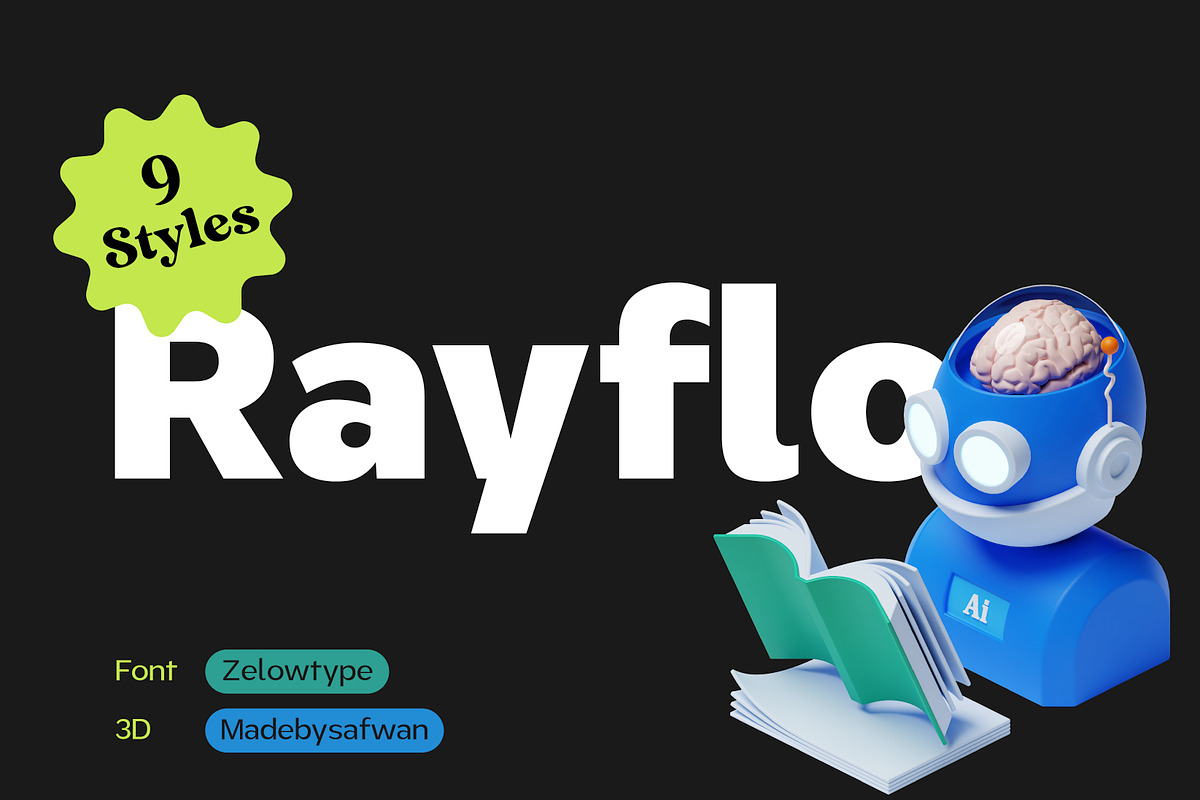 ZT Rayflo, a Sans Serif Font by zelow type (Photo 1 of 15)