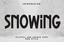 Snowing | Script Font