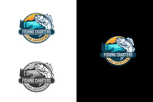 Fishing Charters Logo Template, a Branding & Logo Template by bosathemes