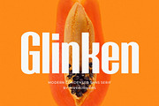 Glinken - Modern Condensed Sans Seri, a Sans Serif Font by Typeformers (Thumbnail 1 of 5)