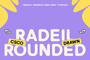 Radeil Rounded Drawn, a Sans Serif Font by Craft Supply Co. (Thumbnail 1 of 8)