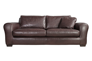  Sofa is made of genuine leather.