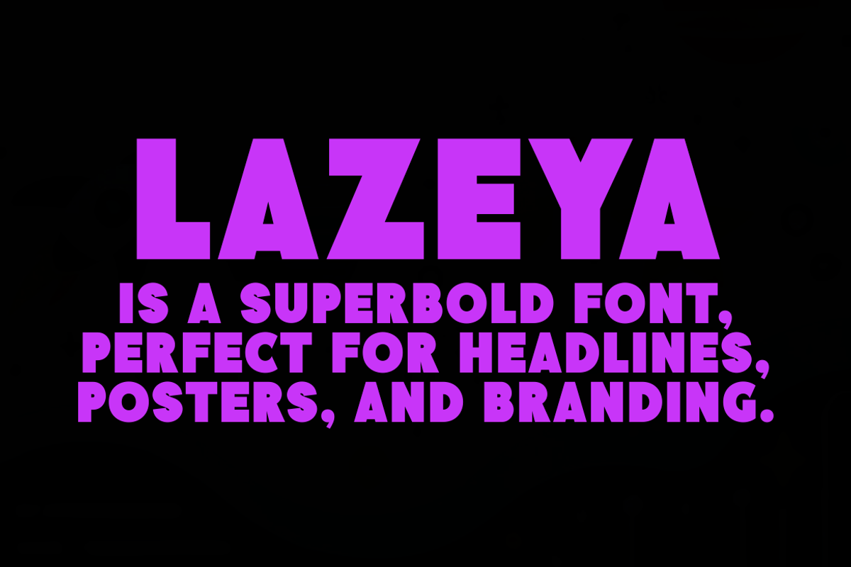 Lazeya - Bold Font, a Sans Serif Font by Monoletter Studio (Photo 3 of 4)