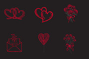 Watercolor Valentine clipart, an Illustration by Designworld (Thumbnail 2 of 5)