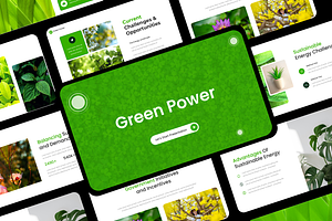 Green Power Nature Powerpoint, a Presentation Template by Hammad Arif