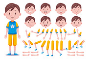 Front View Cute Boy Characters Pack, an Object Graphic by MEDZ (Thumbnail 3 of 5)
