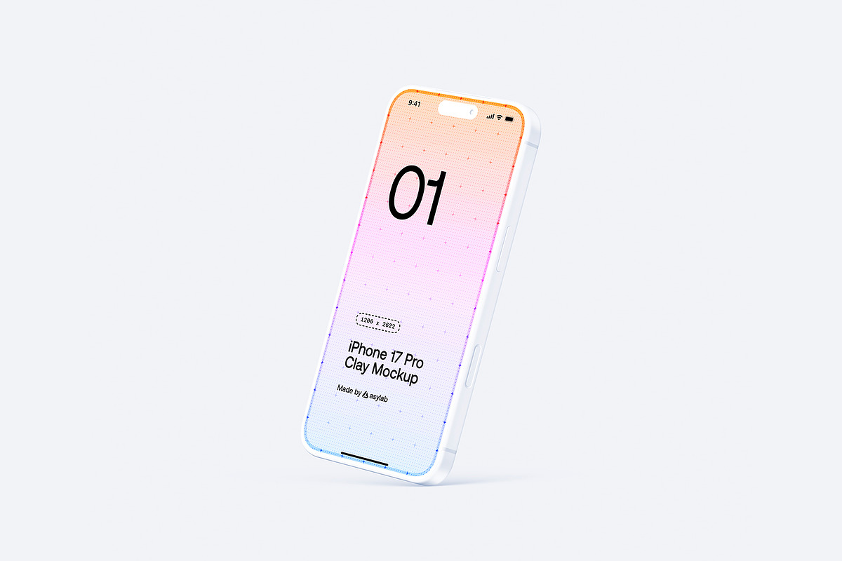 iPhone 17 Pro Clay - 24 Mockups, an iPhone Mockup by Asylab (Photo 49 of 61)