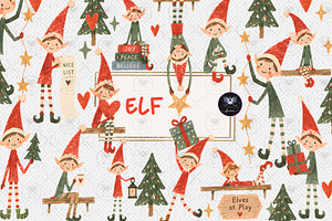 Christmas Elf Clipart