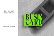 Vibrant Green Business Card PSD, a Business Card Template by UInstrument (Thumbnail 2 of 3)