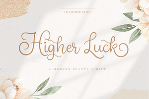 Higher Luck - Modern Script Font