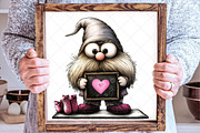 Gothic Love Gnomes Valentine Gnome, an Illustration by SinaCreation (Thumbnail 4 of 7)