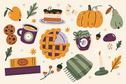 Cozy Autumn Hand Drawn Illustrations, a Seasonal Illustration by Anna Studio (Thumbnail 5 of 8)