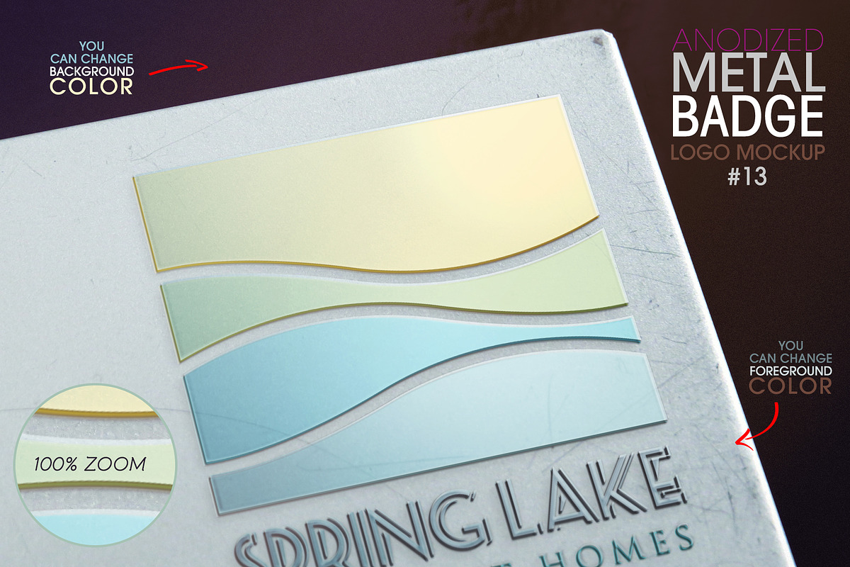 Anodized Metal Badge & Logo Mockup, a Product Mockup by LuisFaus ...