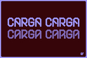 CARGA | Display | 2 Fonts | 4 Styles, a Sans Serif Font by Superfried Font Shop (Thumbnail 1 of 8)