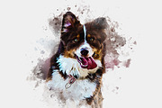 Pet Watercolor Art Photoshop Effect, an Action Add-On by Shovajit (Thumbnail 7 of 9)