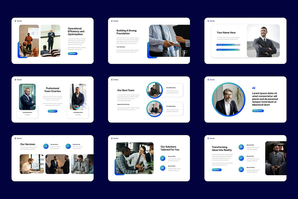Overtex - Pitch Deck Powerpoint, a Presentation Template by Salamahtype (Photo 3 of 5)