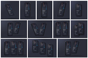 Dark iPhone 14 Pro Mockup Set, an iPhone Mockup by Deeplab (Thumbnail 2 of 15)