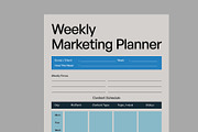 VIRYA | Marketing Agency Planner, a Stationery Template by Neermana (Thumbnail 2 of 4)