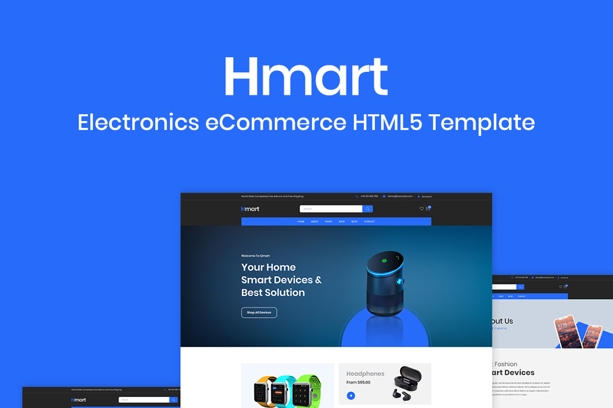 Electronics eCommerce HTML Template, a Bootstrap Template by HasThemes ...