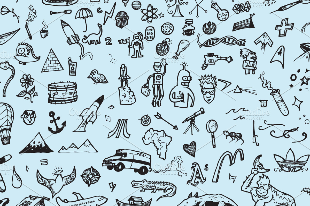 Doodle Pack Volume 1, an Illustration by Outback Design Co. (Photo 5 of 7)