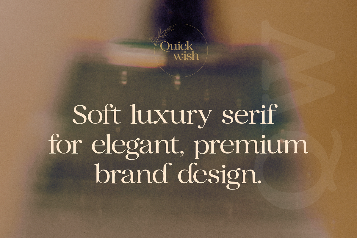 Quick Wish Luxury Serif Font, a Serif Font by Voleshads (Photo 2 of 9)
