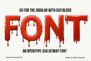 Blood 3D Font, a Font by Loudoun Design Co.