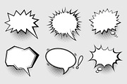Set of speech bubbles, a Decorative Illustration by Yayasya (Thumbnail 2 of 3)