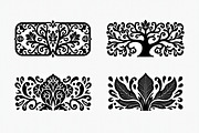 Floral Tree Silhouette Bundle, an Illustration by BIPLOB EXPERT (Thumbnail 8 of 9)
