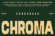 Chroma - Bold Condensed Font, a Sans Serif Font by roomspace creative lab (Thumbnail 1 of 8)