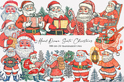 Hand-Drawn Santa Christmas Png, an Illustration by Designworld (Thumbnail 1 of 6)