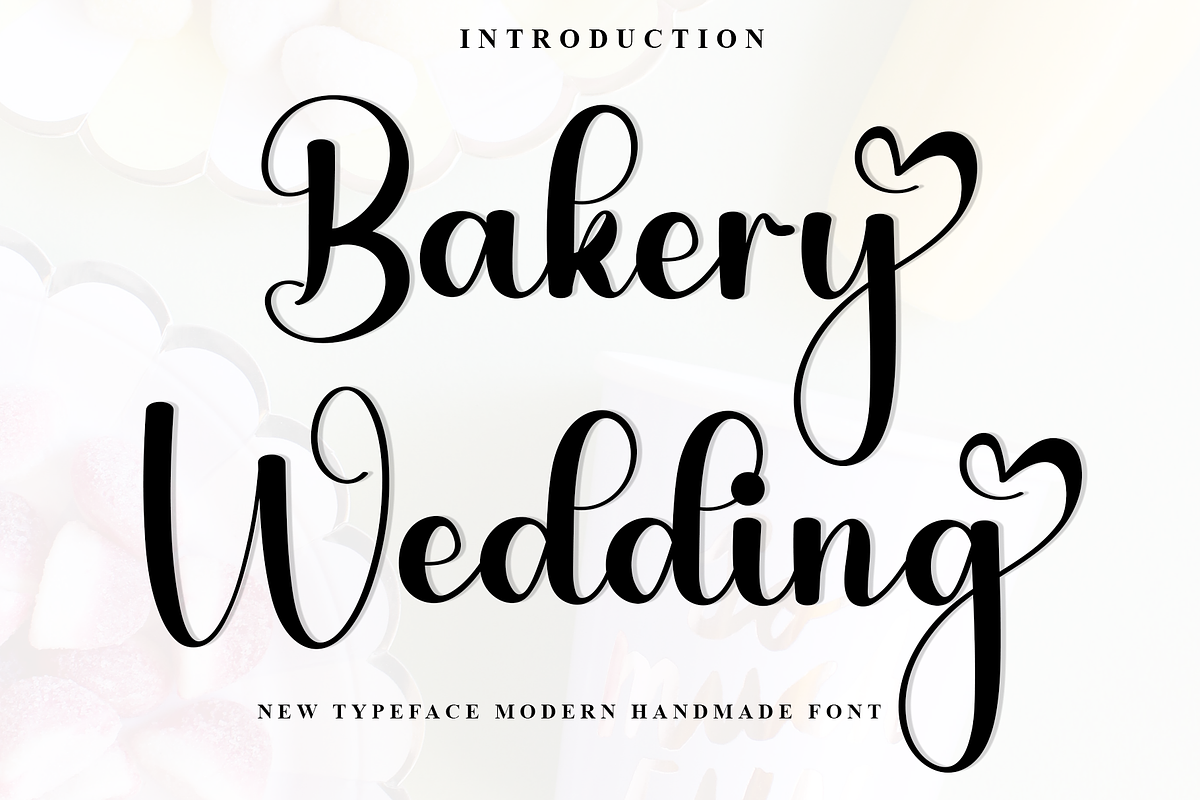 Bakery Wedding, a Handwritten Font by InermediaSTUDIO (Photo 1 of 8)