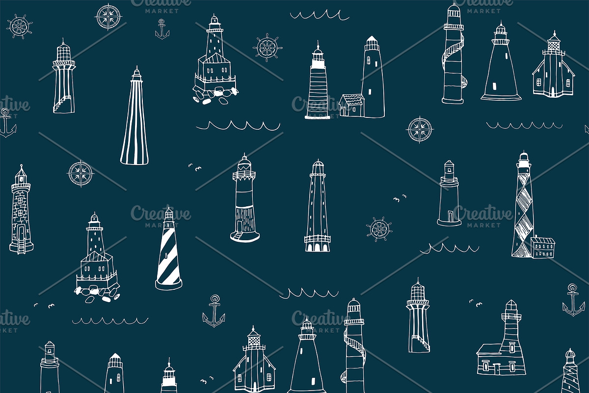 Lighthouse, a Pattern Graphic by GooseFrol (Photo 9 of 10)