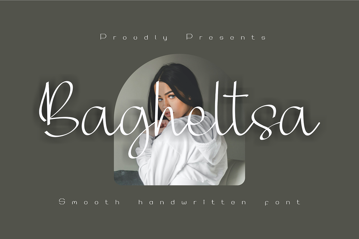 Bagheltsa Font, a Script Font by ponuppo (Photo 1 of 5)