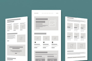 Sport Wireframe Landing Layout, a Wireframe Template by MightyDesign