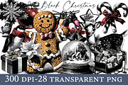 Black Christmas clipart, an Illustration by Designworld (Thumbnail 1 of 5)
