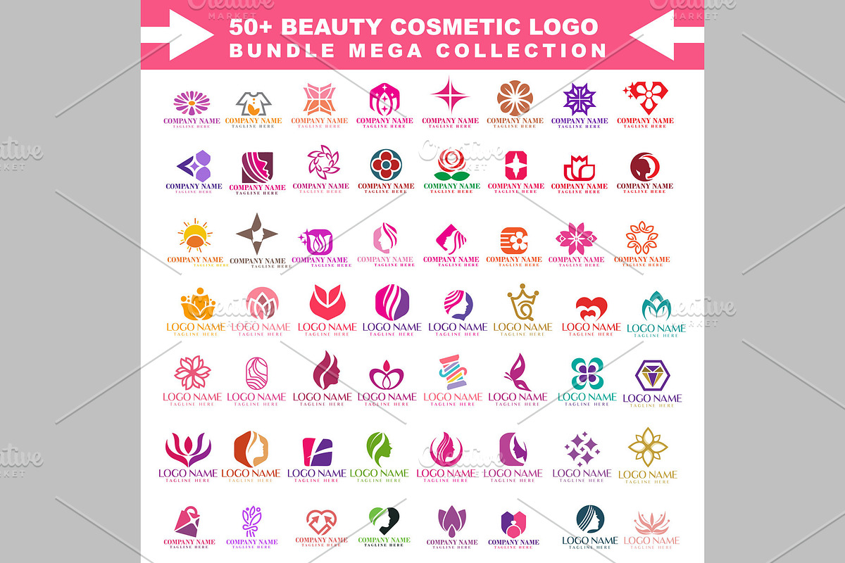 50+ Elegant Beauty Logo Templates, a Branding & Logo Template by ArmanHossen75