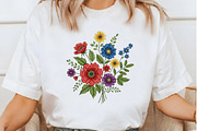 Colorful Wildflower Bouquet PNG, an Illustration by Daily.Designs (Thumbnail 4 of 5)