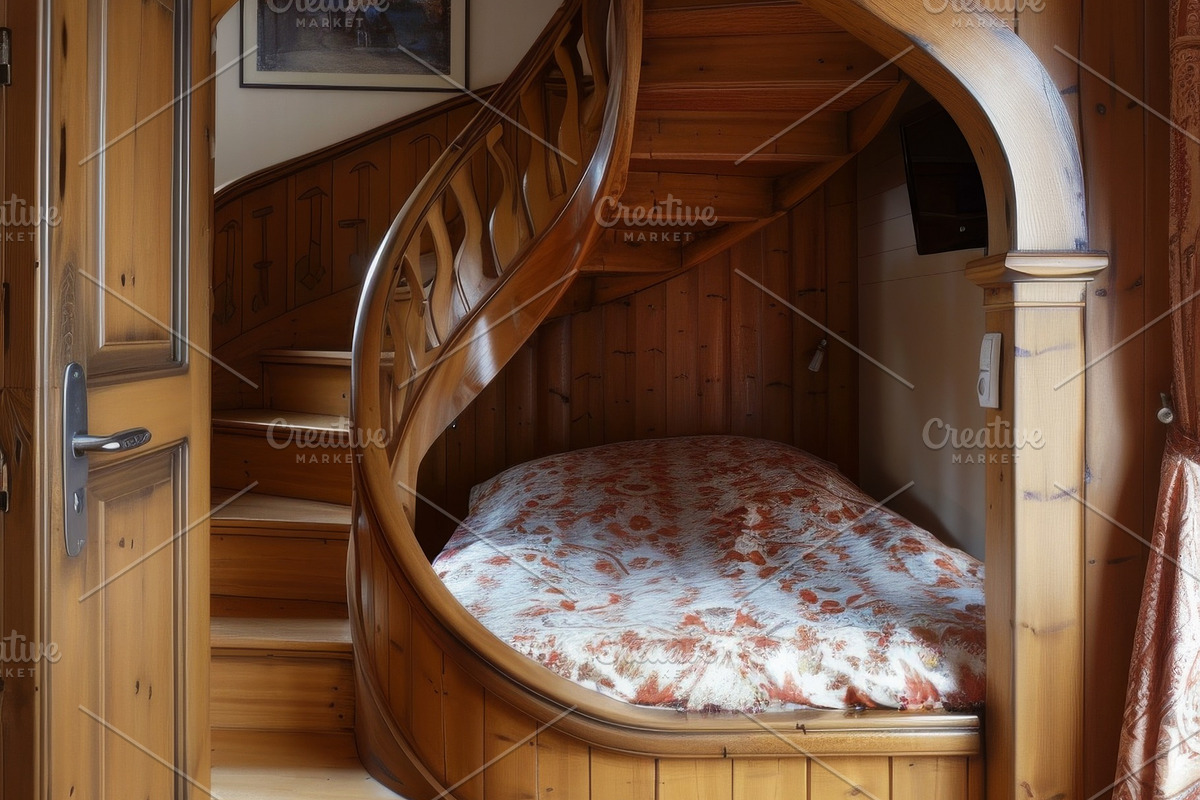 69 Spiral wooden staircases, an Architecture Photo by Handmadefont (Photo 25 of 73)